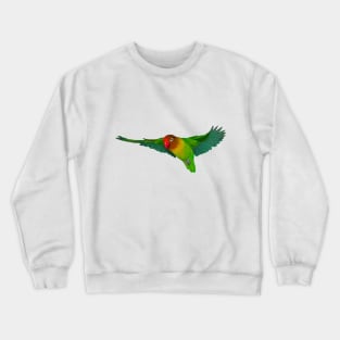 Flying lovebird digital drawing Crewneck Sweatshirt